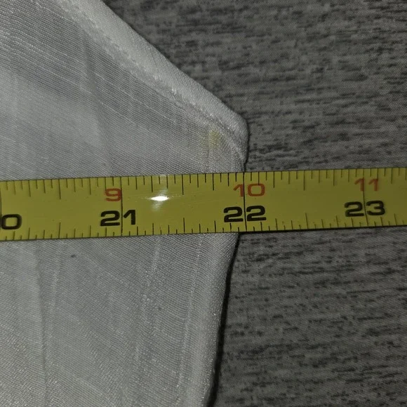 PerSeption Concept White Lacy Embroidered Blouse Womens Size Large Sleeveless - Picture 4 of 6